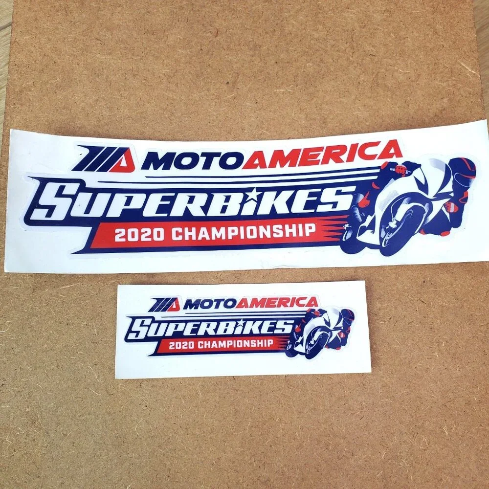 2 MOTO AMERICA 2020 decals stickers racing superbike baggers sportbikes ama